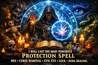 cast most powerful protection spell hex curse removal evil eye luck aura healing