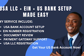 help non residents open a US bank account with USA llc and ein registration