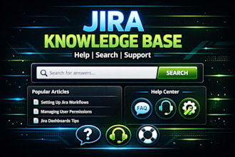 set up jira knowledge base help center and improve self service support system