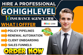 setup gohighlevel insurance agency CRM zoho agencyzoom policy renewal workflow
