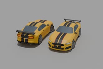 create realistic rc car 3d car models for games animation and rendering