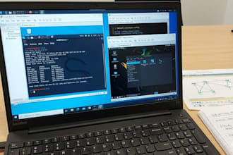 install kali linux or parrot os and configure your virtual lab