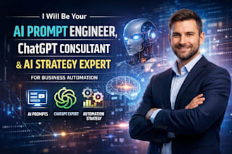 be your ai prompt engineer, chatgpt consultant, ai strategy expert for business