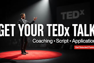 help you land a tedx talk with coaching, script and app optimization