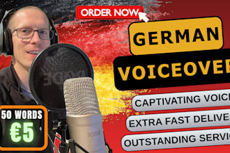 professional german voice over in no time