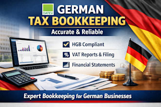 provide german tax bookkeeping for accurate financial compliance and tax return