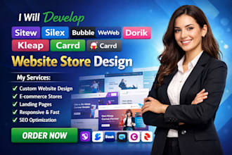 develop sitew silex bubble weweb dorik kleap carrd framer website store design
