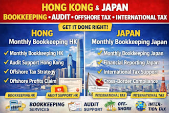 do hong kong japan bookkeeping audit offshore tax and international tax