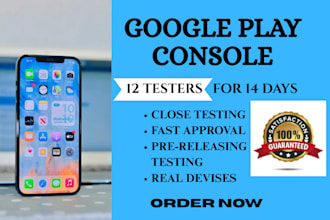 provide real android testers for google play 14 day testing