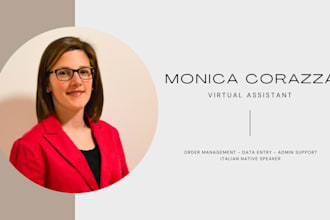virtual assistance, order management, and administrative support
