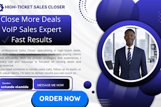 be your professional sales closer for cold calling