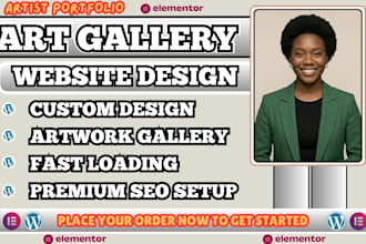 art gallery website, luxury art website, artist portfolio website, exhibition