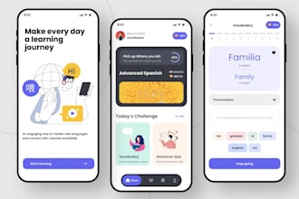 develop ai language learning app, text to speech app like duolingo, talkpal