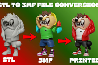 color 3d scan clean up split and slide stl for 3mf conversion for bambu lab