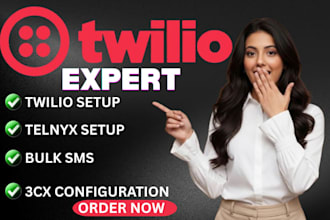 verified and upgrade telnyx twilio account with siptrunk  3cx setup SMS