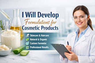 develop formulations for cosmetic products