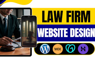 design law firm website attorney notary lawyer landing page legal website