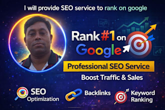 provide SEO service to rank on google first page