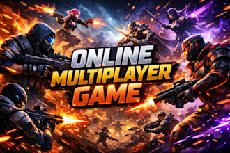 develop multiplayer game in unity or unreal engine online game