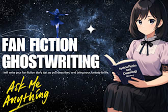 write fanfiction of favourite anime series movies romance comics manga fantasy