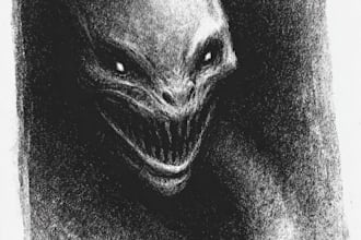 make fantasy horror character and monster art