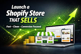 design and develop shopify store as ecommerece store expert