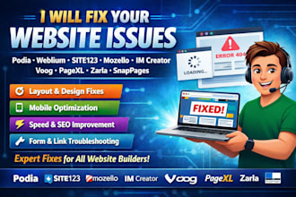 fix podia weblium siteyo mozelo im creator yola pagexl zarla snappages website