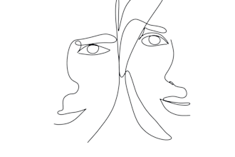create a custom minimalist line art portrait
