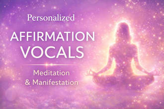 sing personalized affirmation vocals for meditation and manifestation
