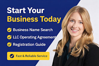 check business name availability and license research, llc operating agreement