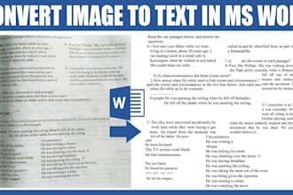 convert scanned PDF and image files into editable word documen