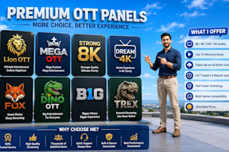 setup stable panel, lion ott, dream4k, strong8k, mega ott, trex panel, tivion