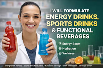 formulate energy drink, sports drink and functional beverage formula