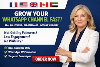 whatsapp channel promotion channel boast real followers social media ads promote