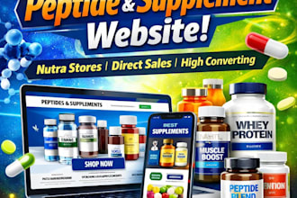 creo tiendas online de péptidos, suplementos y productos nutracéuticos