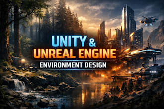 design unity unreal engine game environment 3d level cinematic