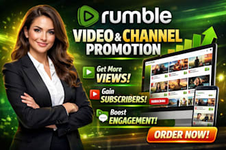 do organic rumble video and channel promotion