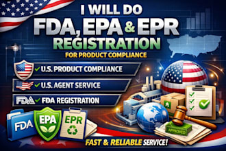 do fda, epa and epr registration for amazon product compliance, u s agent