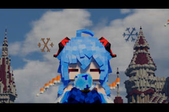 turn your oc or vtuber into minecraft character ysm figura modded