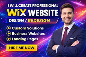 redesign wix website wix harmony wix vibe ai wix landing page expert dev