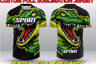 design custom sublimation sports jersey  and esports jersey