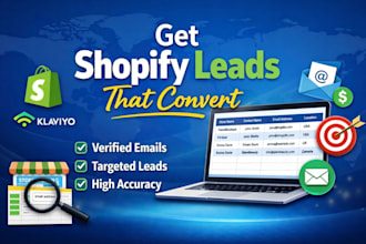 do shopify lead generation with verified email list for marketing outreach