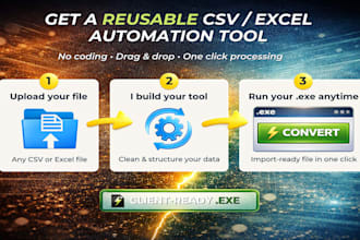 build a reusable excel or CSV cleaning automation