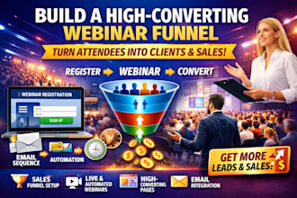 create webinar funnel to convert attendees into sales