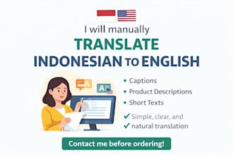 translate indonesian to english manually and naturally