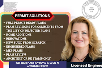 structural plan adu permit approval licensed engineer cad drafter pe stamp