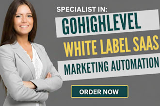 setup gohighlevel white lebel web saas design crm dashboard workflow agency