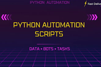 write a python script for automation, data analysis or tasks