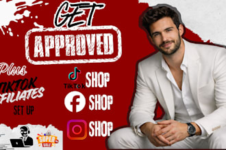 set up USA tiktok shop affiliate, instagram shop, handle tik tok dropshipping