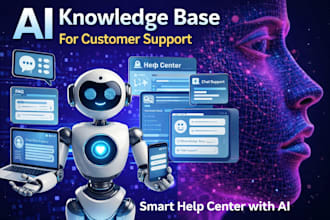 develop ai knowledge base saas for customer support